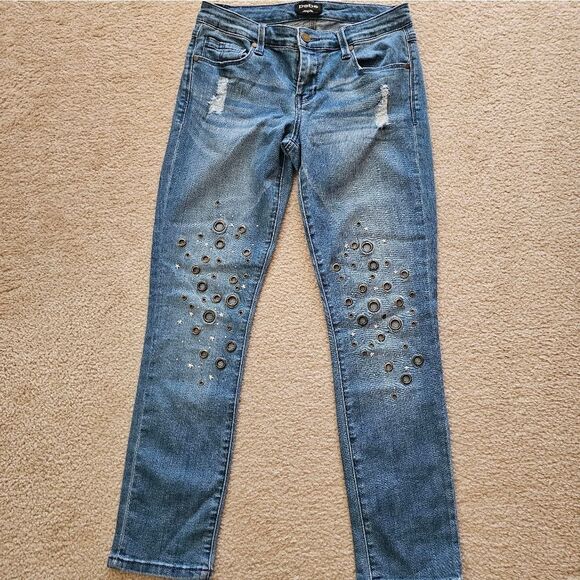 Distressed Denim Jacket and Jeans Set - Picture 4 of 12